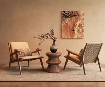 Wabi-sabi Style Lounge Chair-ID:180044893