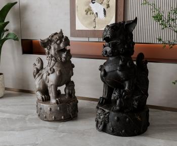 新中式雕塑摆件-ID:496488094