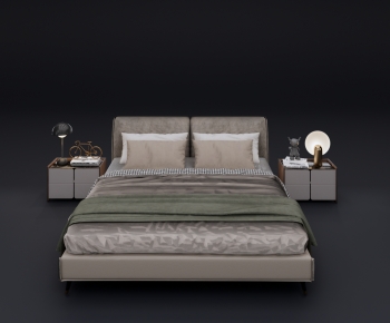 Modern Double Bed-ID:844007025
