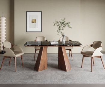 Modern Dining Table And Chairs-ID:544969082