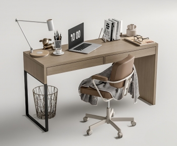 Modern Computer Desk And Chair-ID:940258037