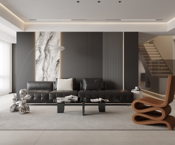 Modern A Living Room-ID:669421912