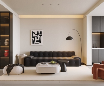 Modern A Living Room-ID:591471914