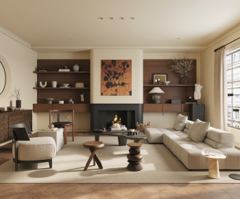 Modern A Living Room-ID:666596898