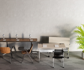 Modern Office Desk And Chair-ID:542430978