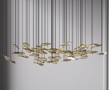现代玻璃艺术吊灯3D模型