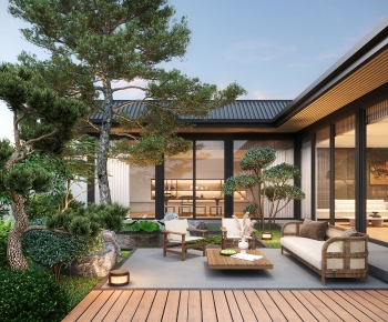 New Chinese Style Courtyard/landscape-ID:693106892