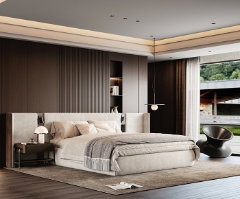 Minotti 现代意式卧室3D模型