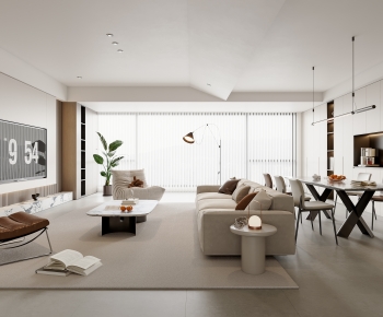 Modern A Living Room-ID:651514058