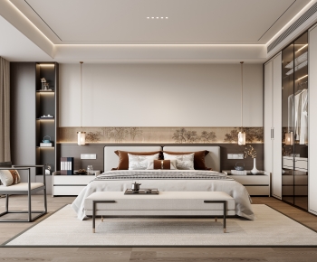 New Chinese Style Bedroom-ID:905600071