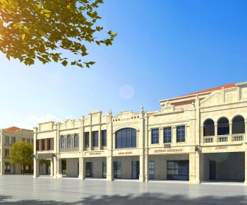 European Style Appearance Of Commercial Building-ID:701003079