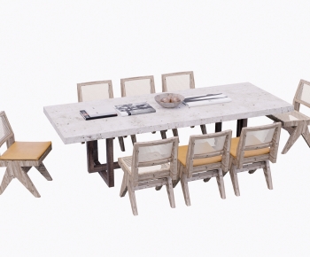 New Chinese Style Dining Table And Chairs-ID:582691917