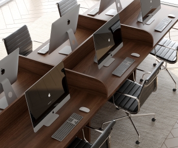 Modern Office Desk And Chair-ID:286375051
