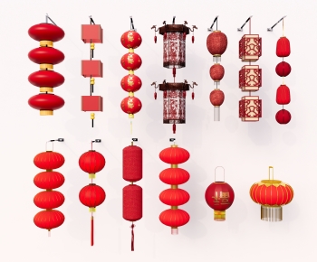 中式传统红灯笼-ID:238617905