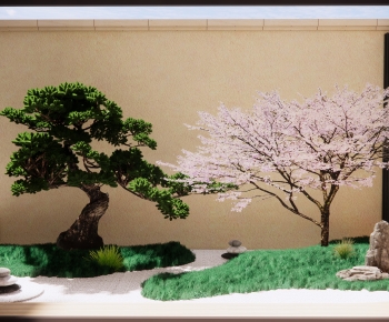 日式庭院景观树樱花小品-ID:149960531