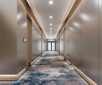 现代酒店走廊3D模型