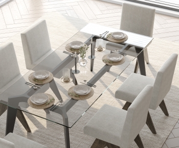 Modern Dining Table And Chairs-ID:677292117