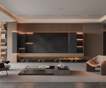 Modern A Living Room-ID:734504947