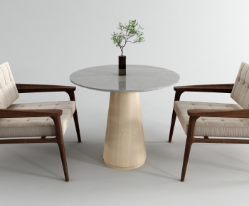 Wabi-sabi Style Leisure Table And Chair-ID:592376956