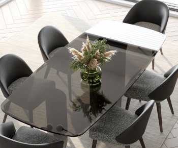 Modern Dining Table And Chairs-ID:693519141