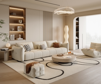 Modern A Living Room-ID:696106915