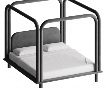 Modern Double Bed-ID:750164992