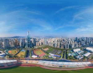 白天城市鸟瞰建筑全景HDR-ID:293934119