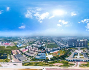 HDR白天城市鸟瞰建筑全景-ID:528583055