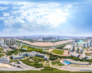HDR白天城市鸟瞰建筑全景-ID:317440998