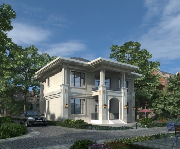 Simple European Style Detached Villa-ID:365072015