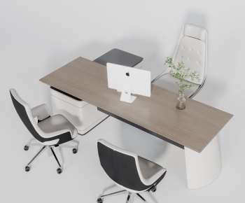 Modern Office Desk And Chair-ID:287431963