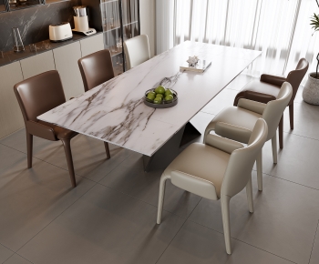 Modern Dining Table And Chairs-ID:396018035