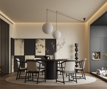 New Chinese Style Dining Room-ID:922983883