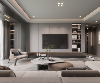 Modern A Living Room-ID:542572984