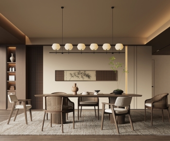New Chinese Style Dining Room-ID:649938118