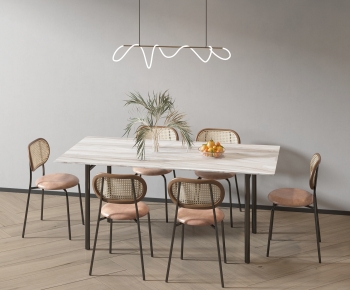 Modern Dining Table And Chairs-ID:582700016