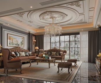 European Style A Living Room-ID:733856922