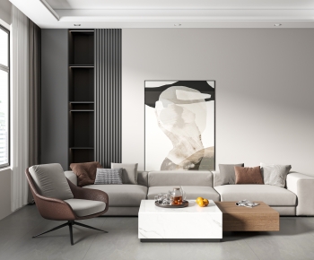 Modern A Living Room-ID:963840511