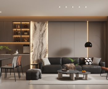 Modern A Living Room-ID:599505907