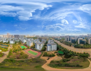 HDR白天城市生态绿化全景-ID:766086107