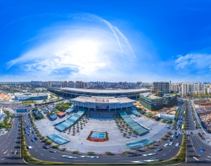 HDR白天城市生态绿化全景-ID:534435036