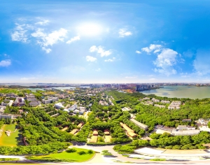 HDR白天城市生态绿化全景-ID:106890929