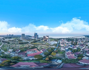 HDR白天城市生态绿化全景-ID:314085964