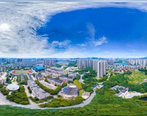 HDR白天城市生态绿化全景-ID:5955285