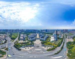 HDR白天城市生态绿化全景-ID:893263106