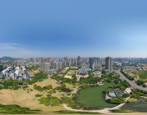HDR白天城市生态绿化全景-ID:765007021