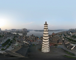 HDR白天城市生态绿化全景-ID:435718062