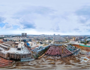 HDR白天城市鸟瞰建筑全景-ID:972110039