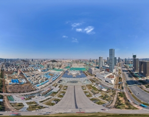 HDR白天城市鸟瞰建筑全景-ID:314899926