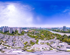 HDR白天城市生态绿化全景-ID:476979978